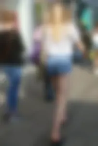Various sexy teens in little shorts