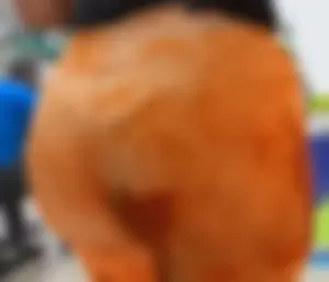 Asstronomical orange leggings