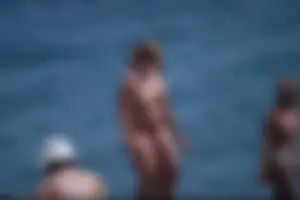 Nude girls on a beach in Hvar, Croatia