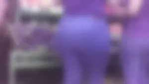 Thick girl with a fat ass in tight jeans