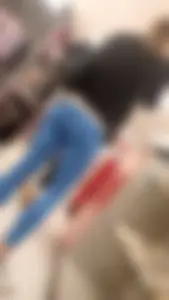 Amazing tight little ass in blue leggings!