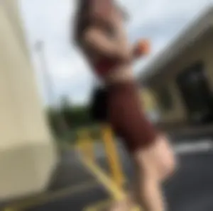 Fit / Jiggly Blonde in tight spandex shorts ( OC , VPL )