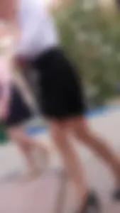 Nice Legs in a Skirt on Heels Street Creepshots