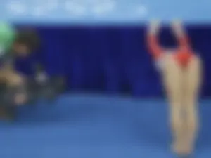 Candid gymnasts