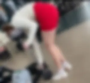 College Gym Girls (PART 40) RED SHORTS Edition