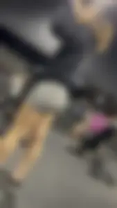 Tight Grey Gym Shorts (Crazy Vpl and Bends Over)