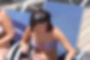 Mostly mature bikini babes on a Carnival cruise