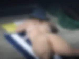 Sexy thick neighbor caught getting some sun in a little bikini showing of her chunky ass
