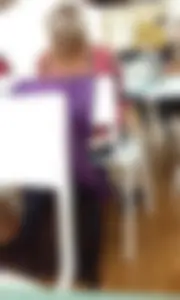 Girl Sitting in a Cafe With Jeans Pulled Down And Booty Visible Creepshot