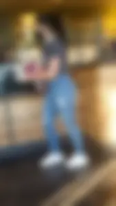 Latin teen in tight jeans