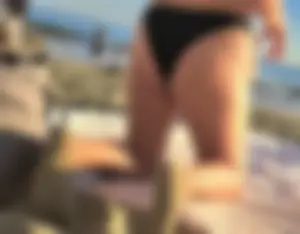 Cute Friend Beach Ass Black Bikini (OC)
