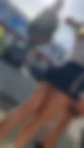 Amazing German girl with nice thighs