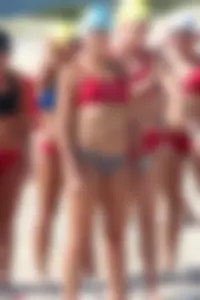 Bunch of sexy lifeguard tournament girls from 2013