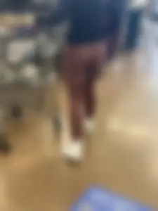 Return of the TIGHT Blue Leggings Blonde (This time in Burgandy)