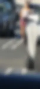 Elite camel toe on display in parking lot