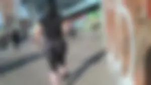 One of my best catches - Big Bubble Booty Latina in spandex gym with ponytail