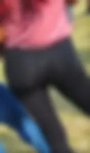 Hot Small Booty with VPL in Black Tights and Long Thin Legs - Part Creepshots