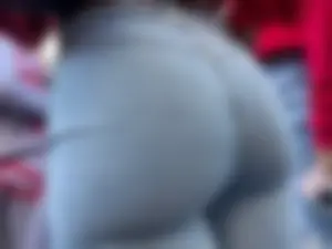 Cute Funsize Round Pear Bubble Butt Black girl Coed