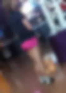 Hot pink spandex shorts