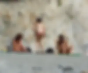 Nude beach and topless girls