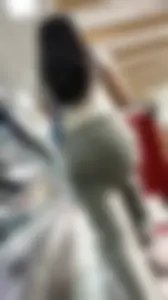 Girl in sweatpants at Target