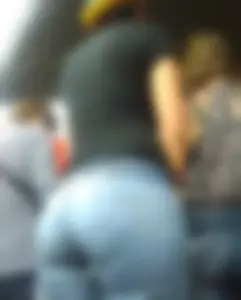 Brunette with a fat ass in tight jeans