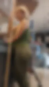 Hot petite blonde milf has a thick butt VPL