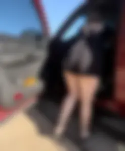 Pawg cheeks hanging out in black romper
