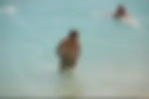 Nude beach girls in Baska, Croatia