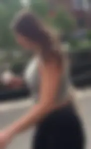 Chunky girl in tight shorts