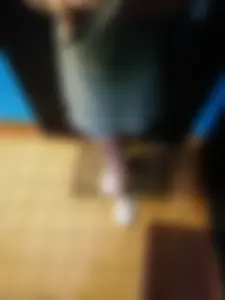 Legs in Pantyhose and Slippers Creepshots