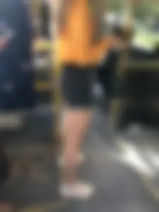 Candid Girl With Perfect Sexy Legs And Booty in Denim Shorts in a Public Bus Creepshots Gallery