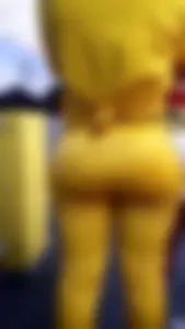 Ebony showing VPL in outfit