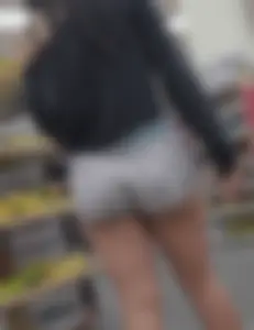 Prime in booty shorts (cuffness) (gif)
