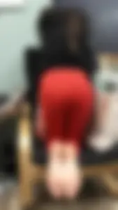 Candid office girl's feet
