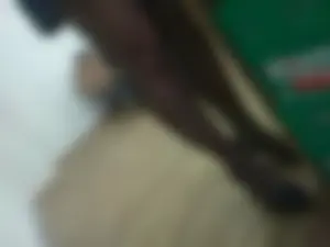 College Teen’s Legs in Black Pantyhose Closeup - Shoes on Stiletto Heels