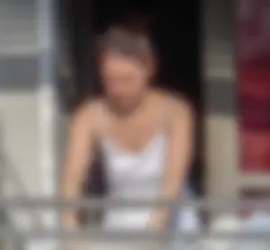 Hot milf next door hanging panties, showing pokies and wearing underwear