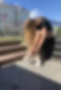 Girl in Denim Shorts with Amazing Hot Legs Fixing Her Sandals Street Candid Photo Gallery