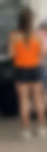 Working in booty shorts