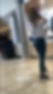 Tight blonde waiting in line [OC]