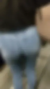 Cute little ass at the train station with a VPL