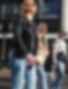 Nice looking girl with a little sexy bubble ass in tight jeans