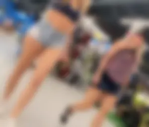 Tight Coed in Jean Shorts Walking by (OC)