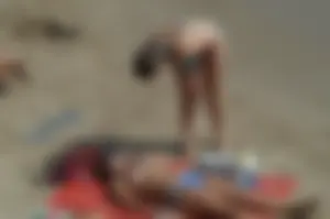 Sexy mature girls on Vilanova topless beach