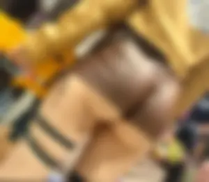 Intense leather short shorts (some cosplay idc)