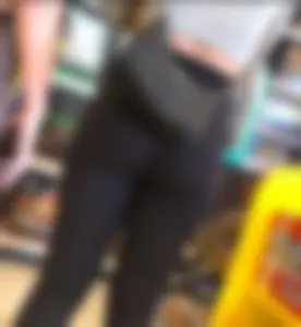 Tight, fit asses at LEGO Store