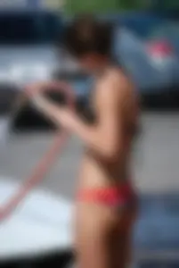 Sexy bikini car wash girls