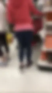 Fit milf with a nice ass and slight vpl in leggings at Target