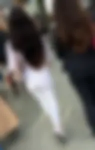 Sexy brunette showoff in seethrough white leggings ( OC )