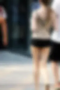 Candid skinny Chinese asses in shorts